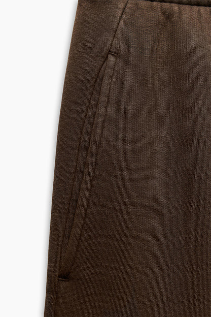 FLEECE WIDE-LEG TROUSERS