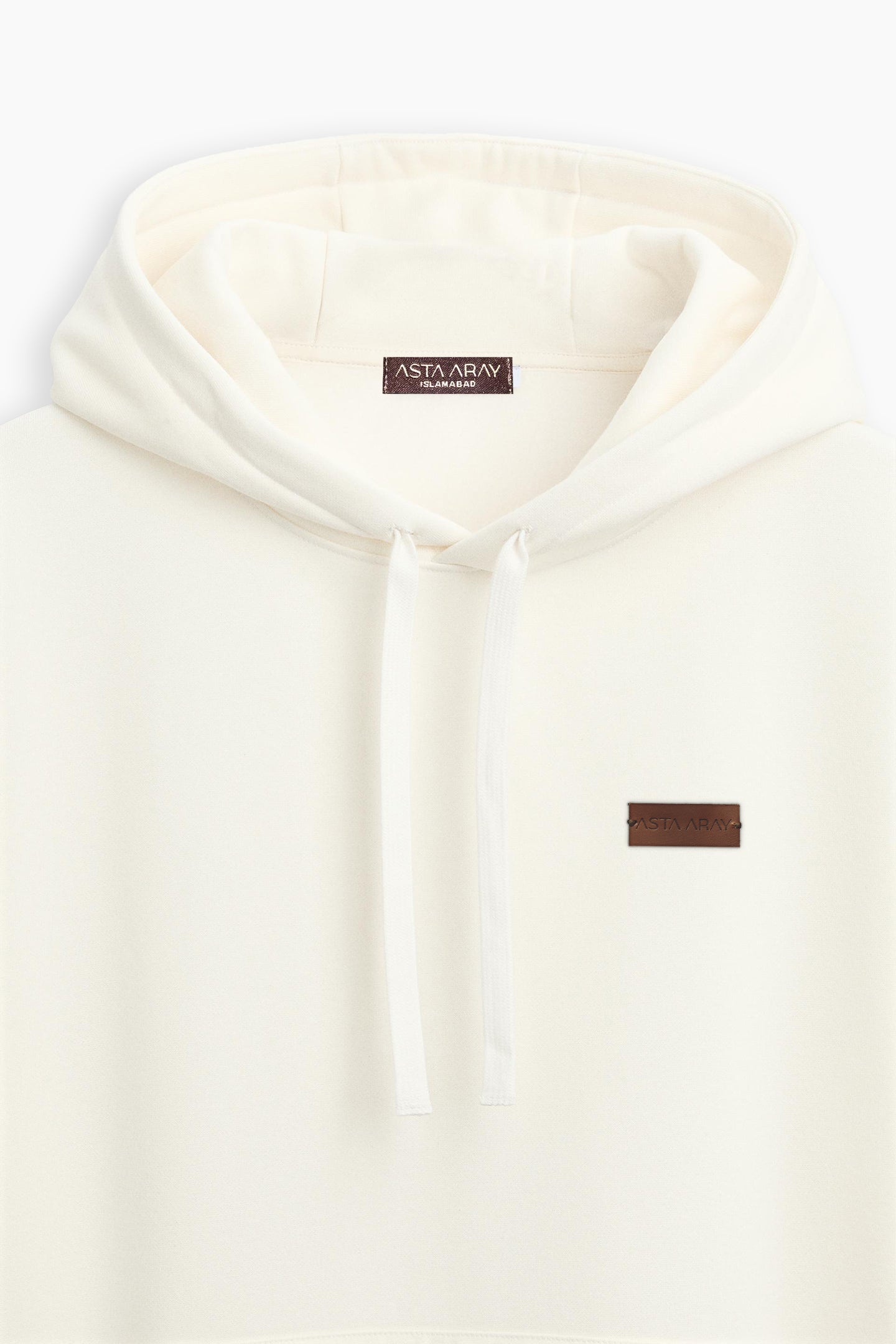 Beige Hooded Sweatshirt