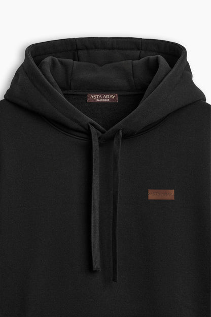 Black Hooded Sweatshirt