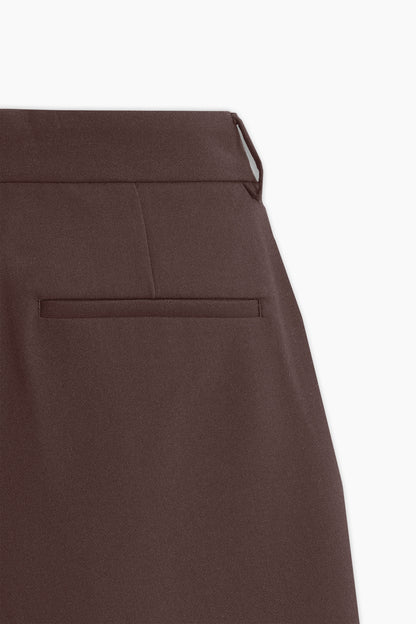 Brown Straight Fit Trousers