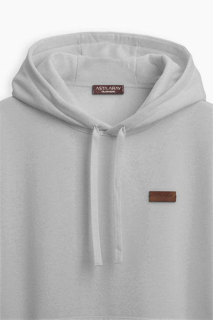 Gri Kapşonlu Sweatshirt