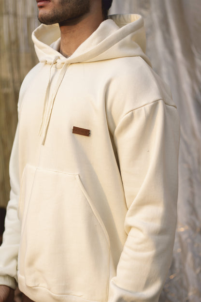 Beige Hooded Sweatshirt