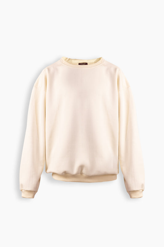 Detaylı Bej Sweatshirt