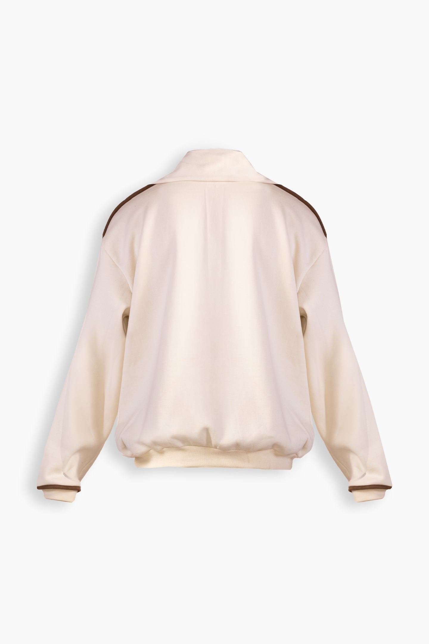 Suede Detailed Beige Sweatshirt