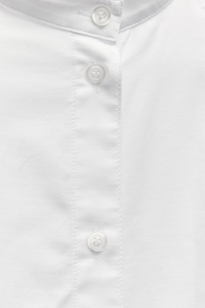 MANDARIN COLLAR FITTED SHIRT